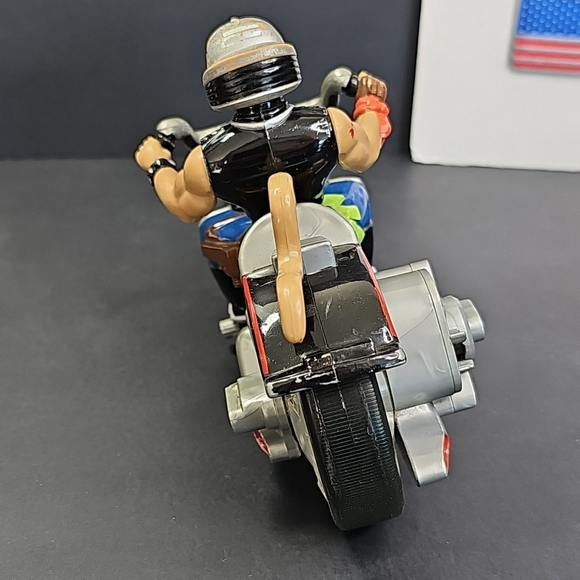 1993 Vintage Biker Mice From Mars Throttle Action Figure & Motorcycle ~ As Is - Picture 10 of 14